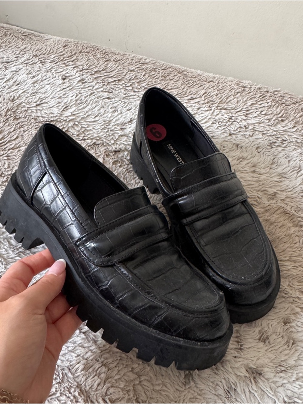 Nine West black Loafers